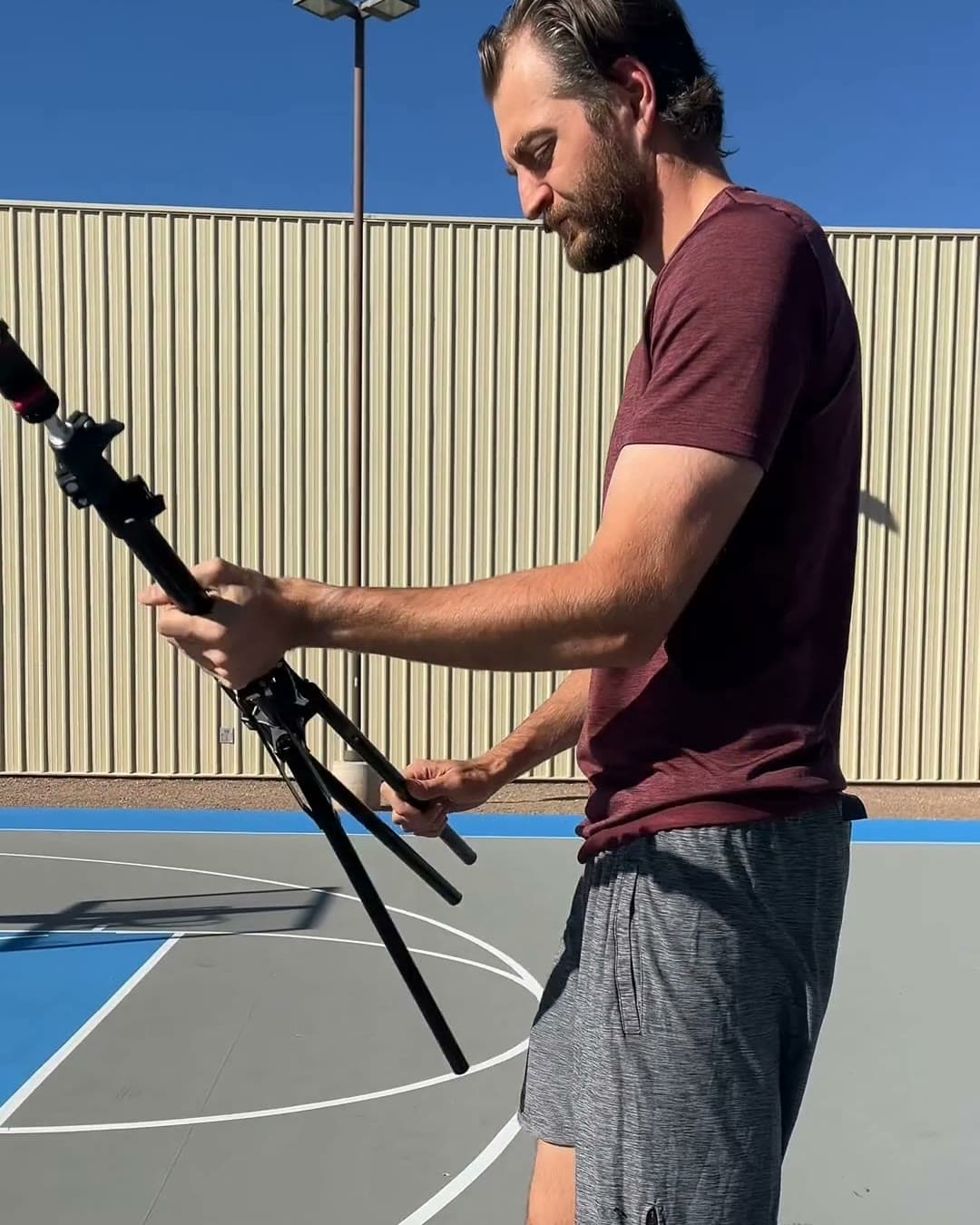 Set up your phone courtside